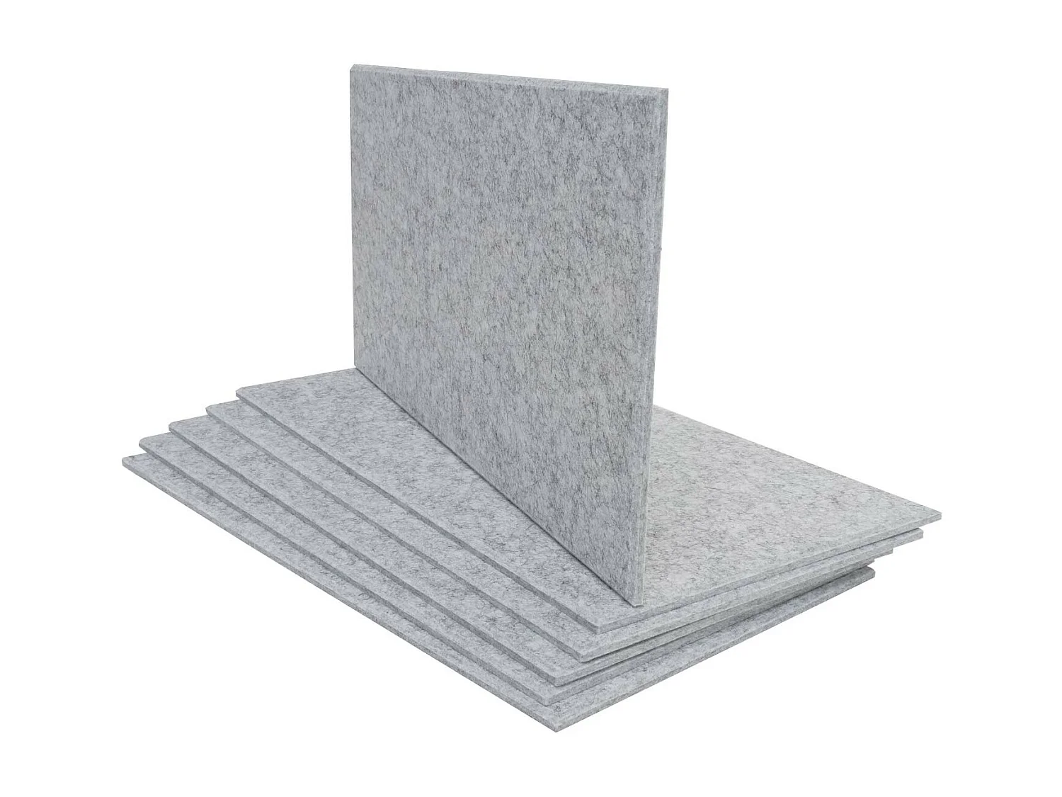 Akustyczny panel ścienny MCW-L52 (zestaw 6 sztuk),  jasnoszary