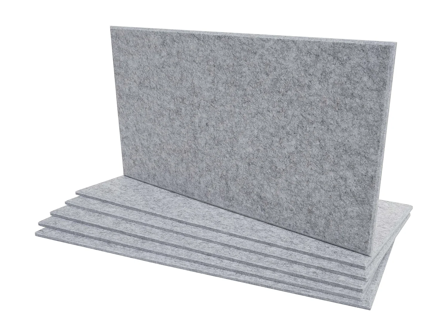 Panneau mural acoustique MCW-L52 (set de 6),  gris clair