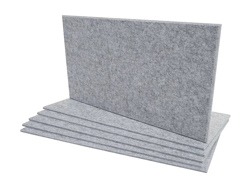Akustikwandpaneel MCW-L52 (6er-Set), Hellgrau