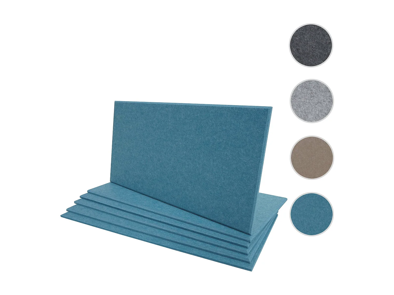 Akoestisch wandpaneel MCW-L52 (set van 6),  blauw