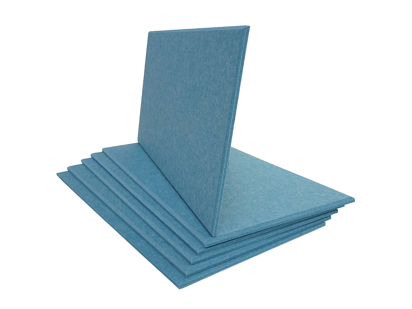 Panneau mural acoustique MCW-L52 (set de 6),  bleu