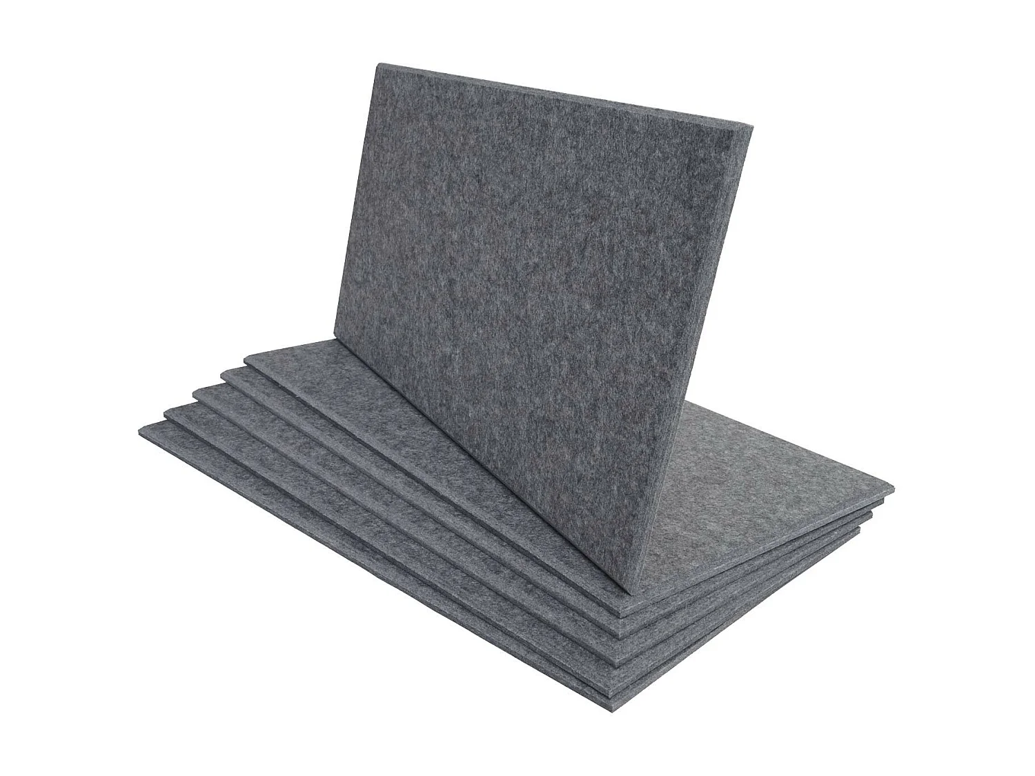 Panneau mural acoustique MCW-L52 (set de 6),  gris
