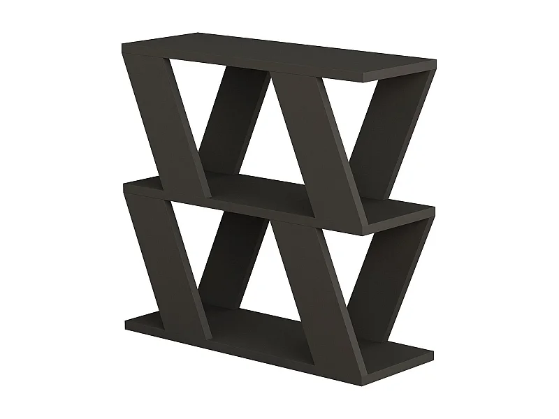 Mesa auxiliar Kailua 1377, Antracita, 57x22x60cm, Aglomerado laminado, Angular