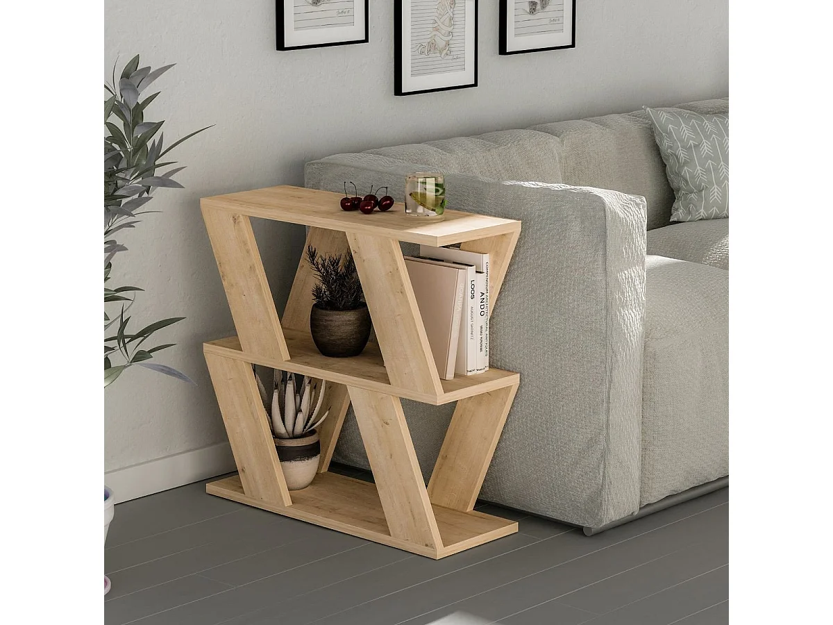 Beistelltisch mit 3 Fächern L60 cm - Lazena