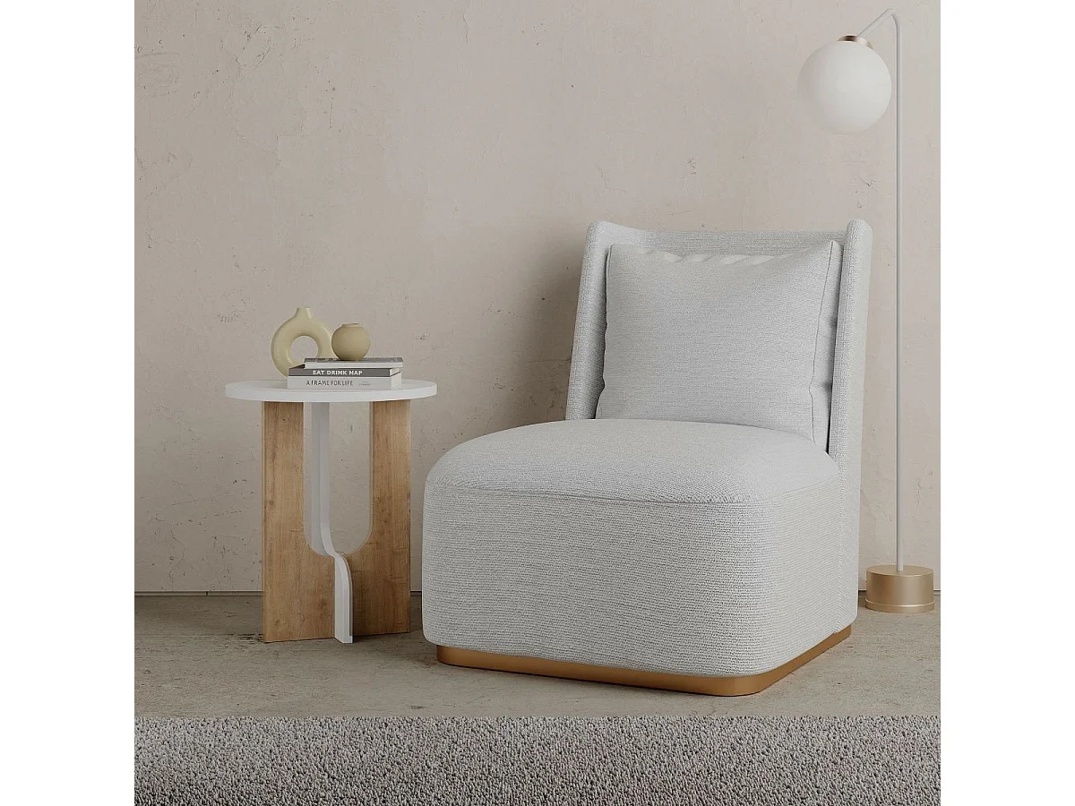 Mesa auxiliar 1 estante L40 cm - Luna