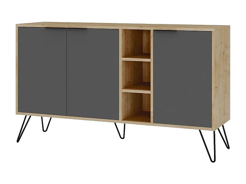 Buffet 3 nicchie e 3 ante L142 cm - Clara