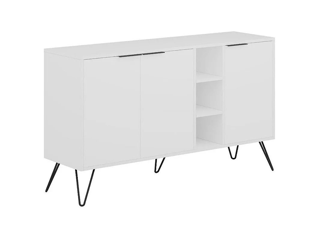 Buffet 3 niches et 3 portes L142 cm - Clara