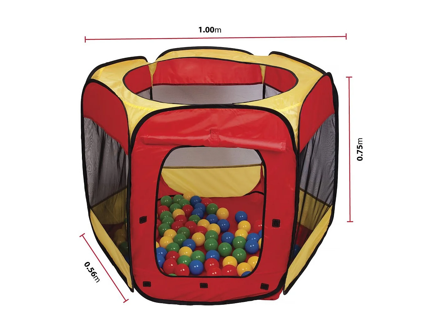Tente à balles avec 100 balles incluses