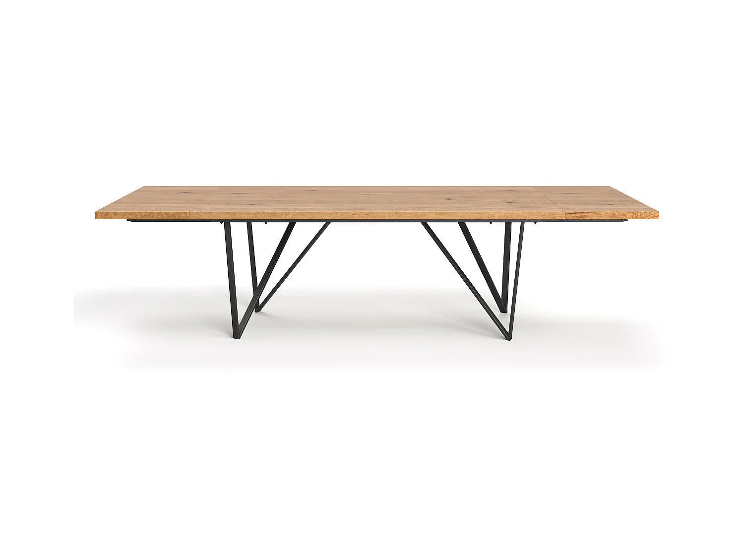 Table extensible Ravel en chêne massif avec deux rallonges 50cm