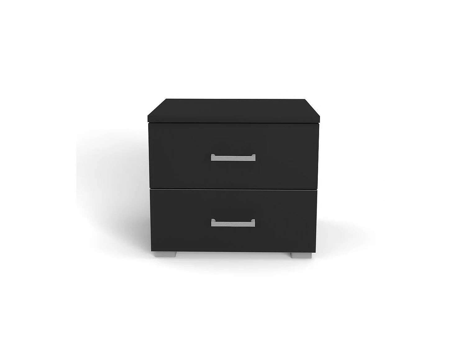 Chevet 2 tiroirs MONZA / Noir