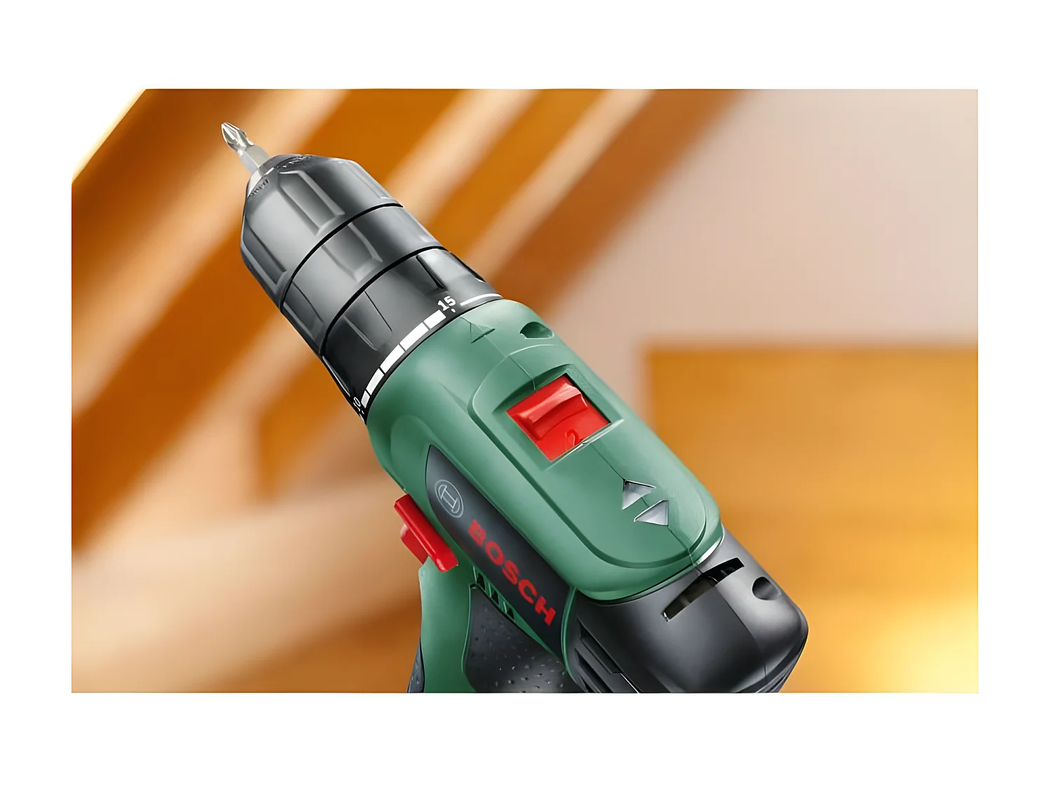 Draadloze boor- en schroefmachine Bosch EasyDrill 1200 - 2 Snelheden, 2 Batterijen 1,5 Ah, Koffer