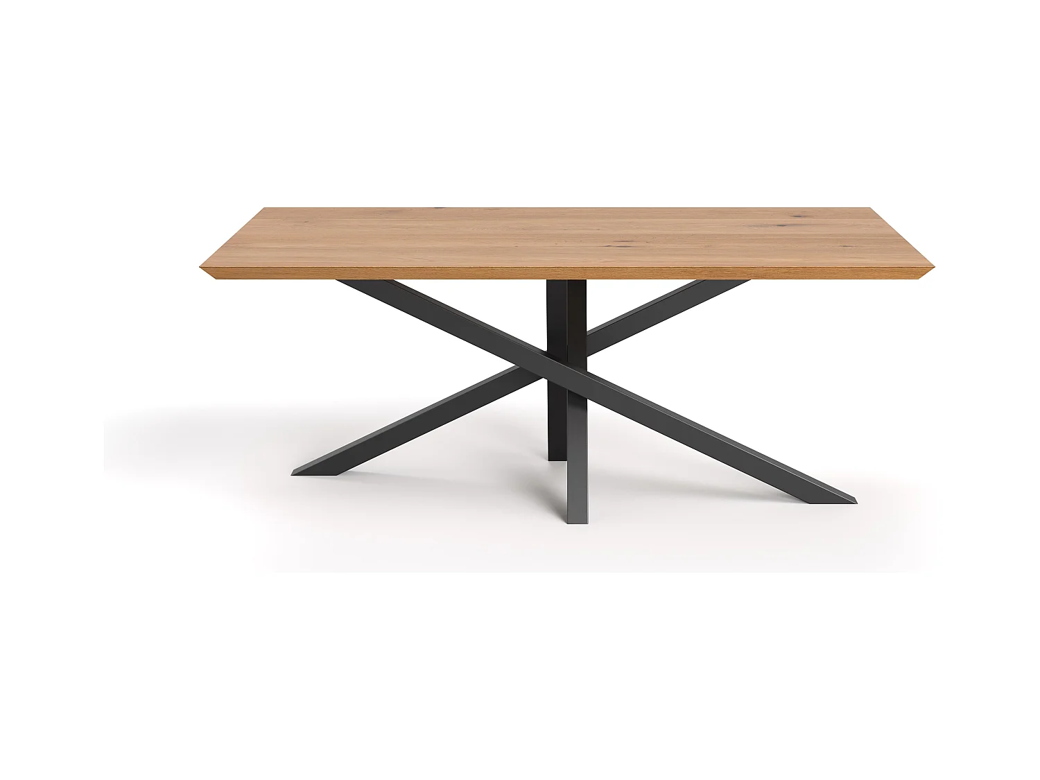 Slant-Tisch aus Massivholz