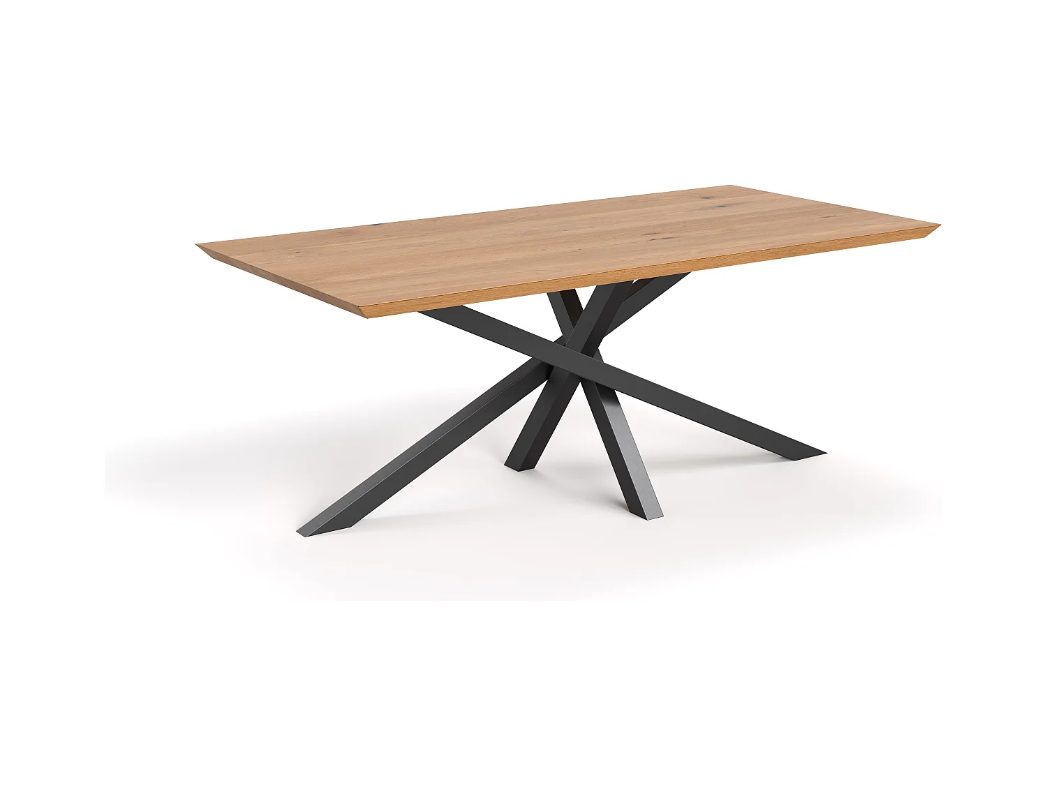 Slant-Tisch aus Massivholz