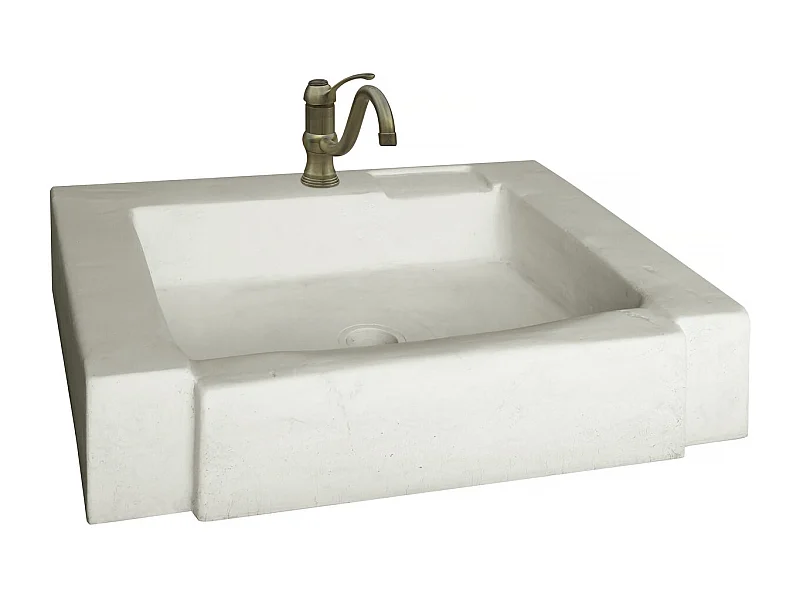 Evier "Modène" - pierre reconstituée - 74 x 57 x 15.5 cm