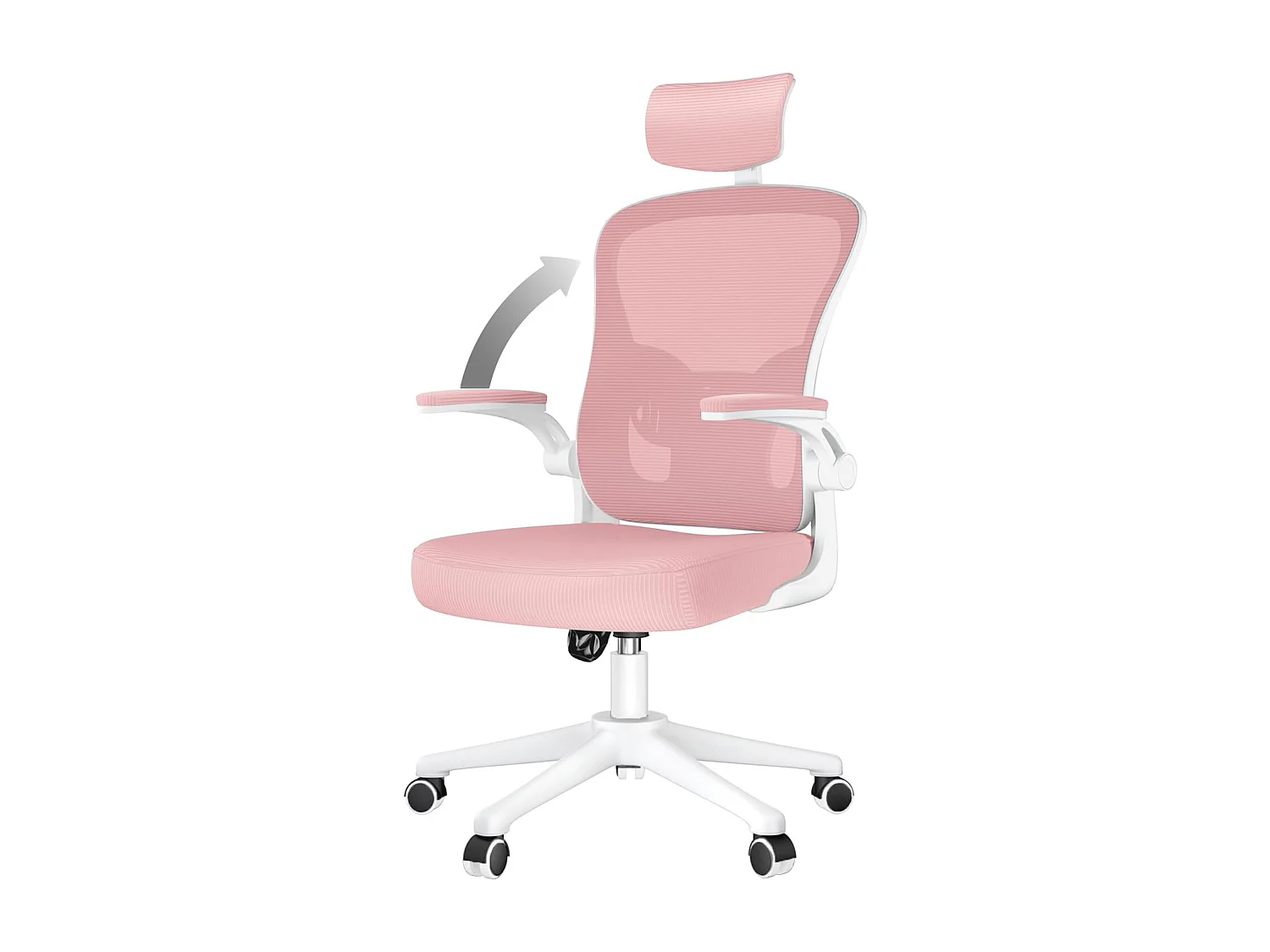 Sedia da scrivania con poggiatesta regolabile e sedia girevole del supporto lombare per la casa e l'ufficio