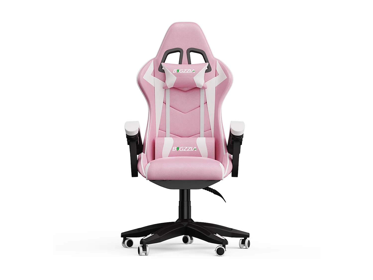 Silla Gaming Ergonómica con Reposacabezas y Soporte Lumbar-Rosa