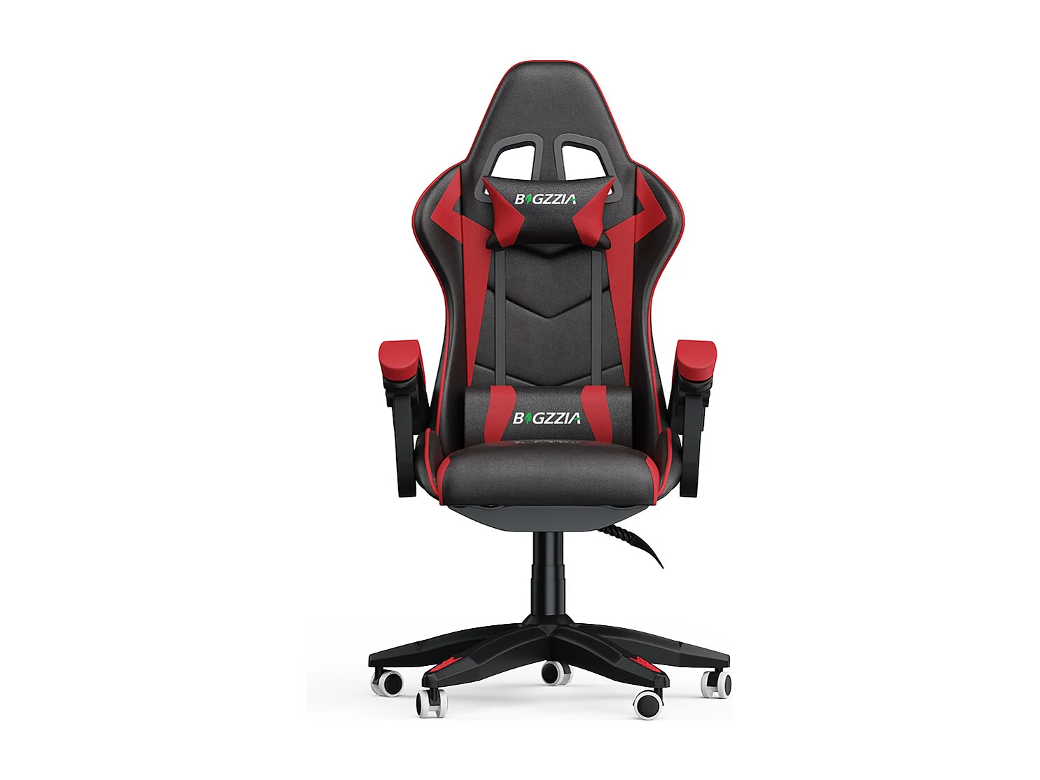 Chaise de jeu ergonomique avec appui-tête et support lombaire