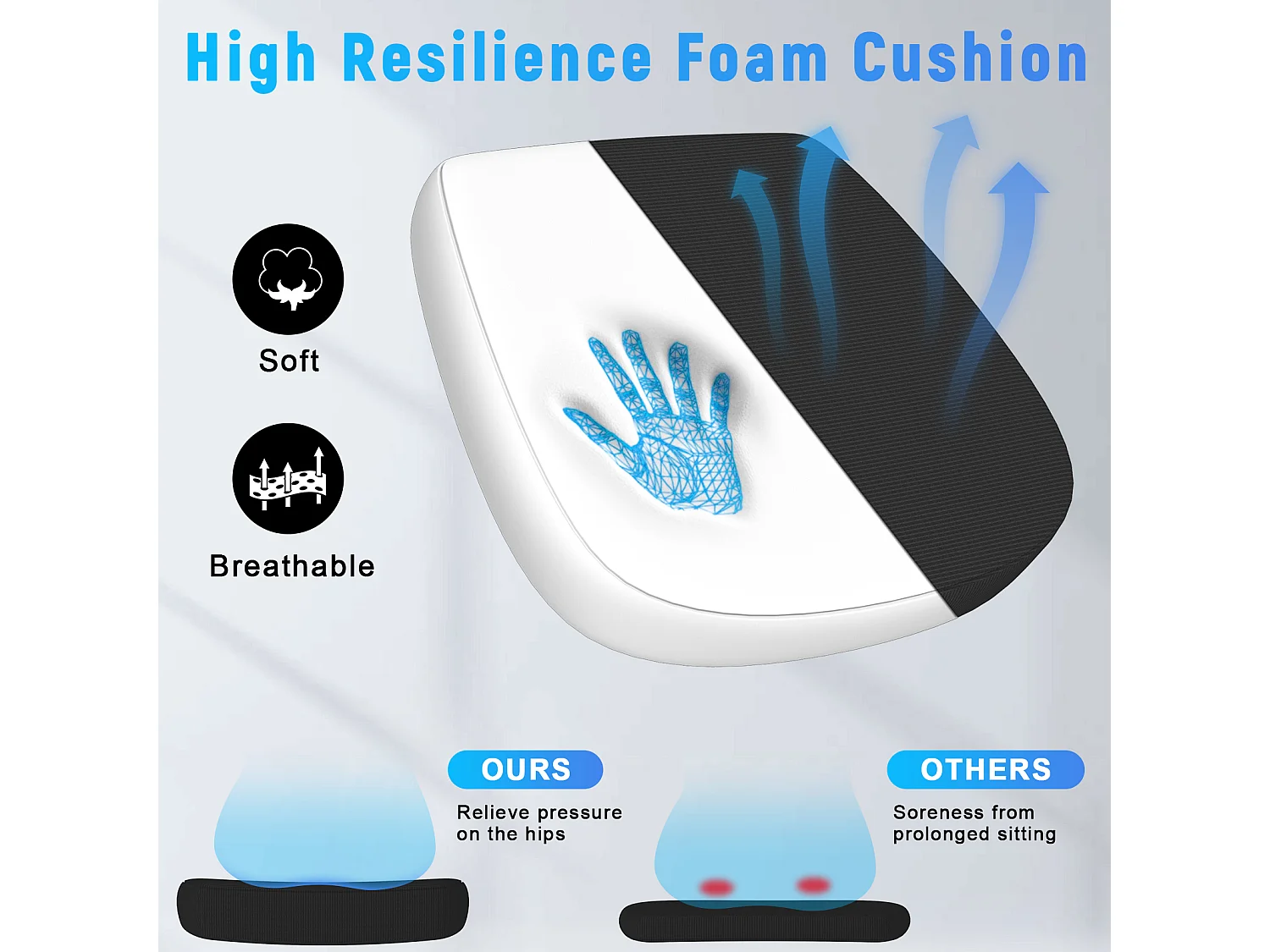 Cadeira de secretária ergonómica com apoio lombar, apoios de braços ajustáveis, cadeira giratória com encosto respirável para escritório