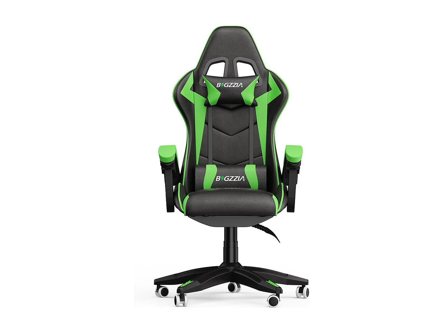 Cadeira gamer ergonômica com apoio de cabeça e apoio lombar-Gree