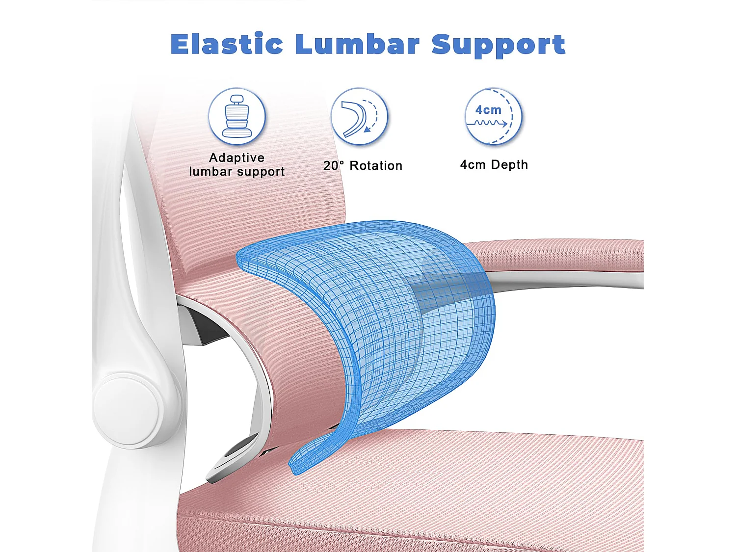 Bureaustoel met schommelfunctie Bestuurdersstoel voor thuiskantoor