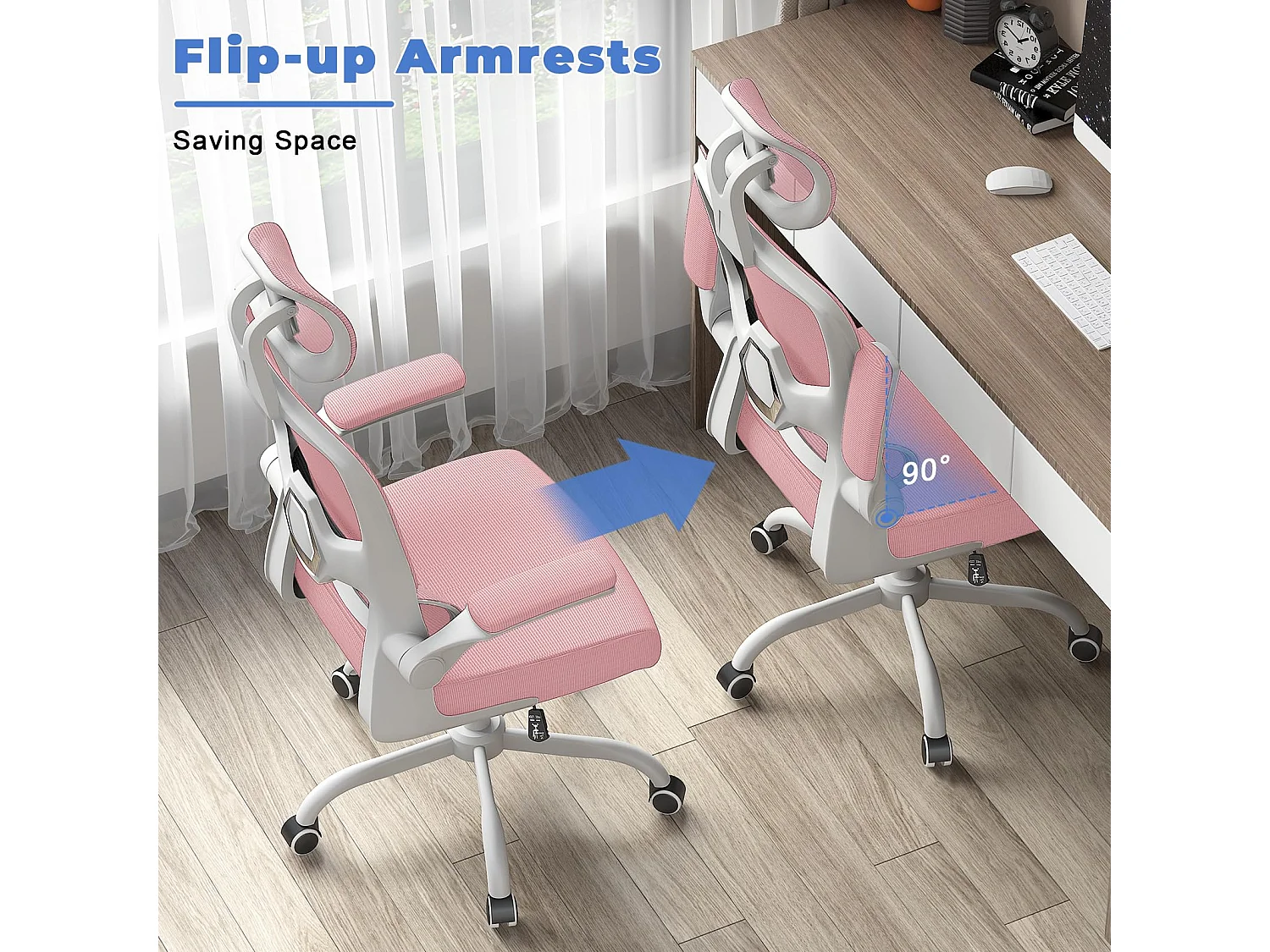 Bureaustoel met schommelfunctie Bestuurdersstoel voor thuiskantoor