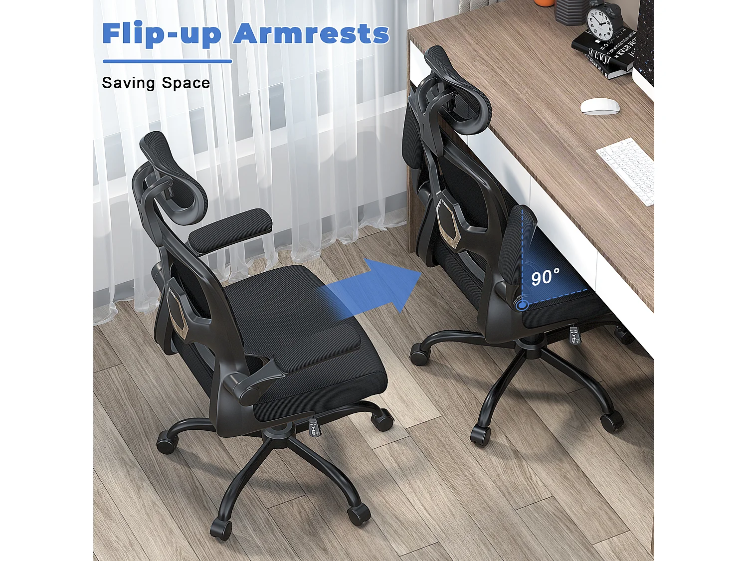 Sedia girevole per computer con funzione di dondolo Sedia manageriale esecutiva per l'ufficio di casa