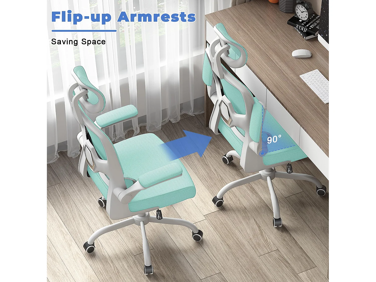 Bureaustoel met schommelfunctie Bestuurdersstoel voor thuiskantoor