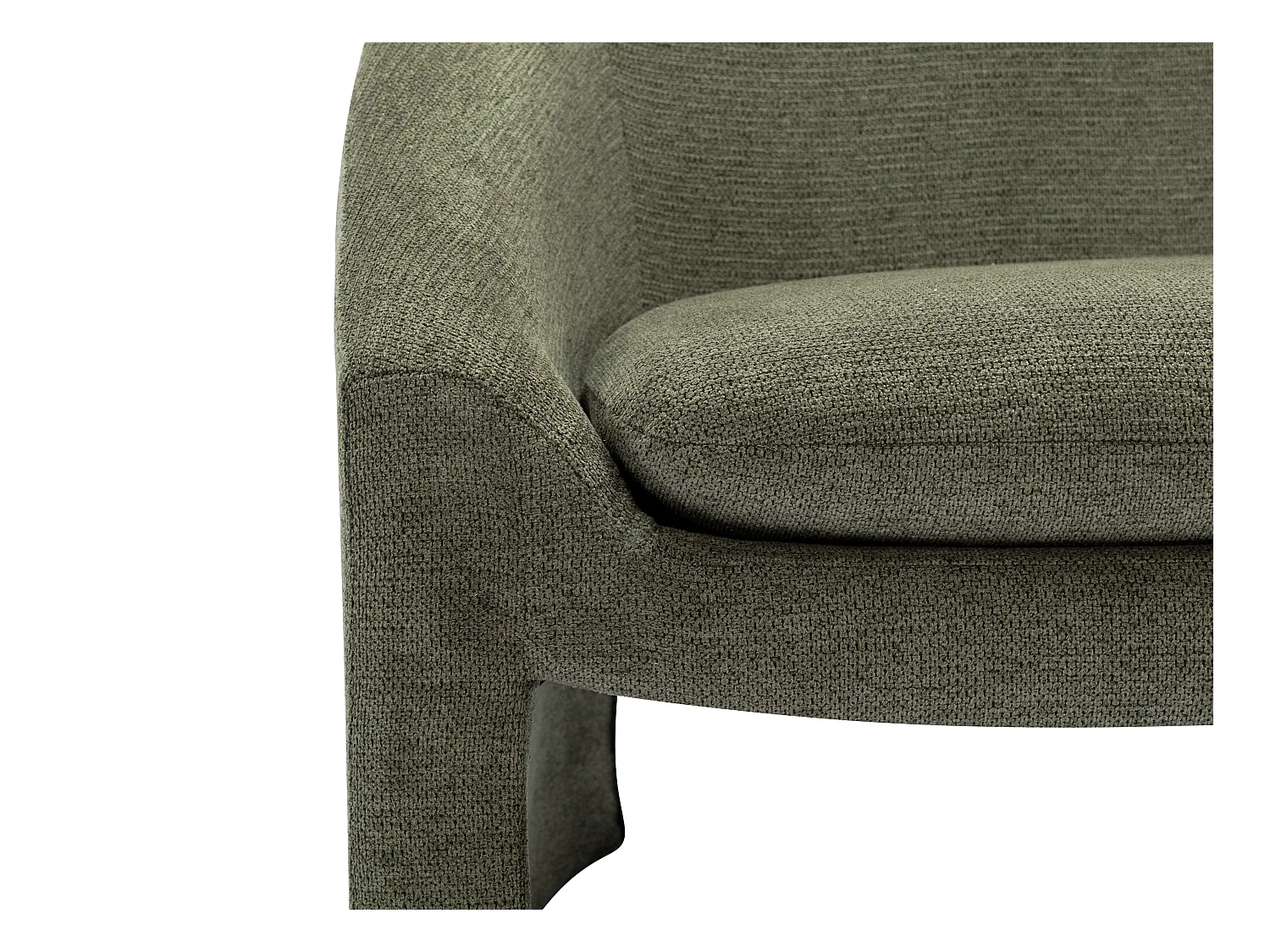 Sofa 2-personers sofa og lænestol i grønt stof OSSANA