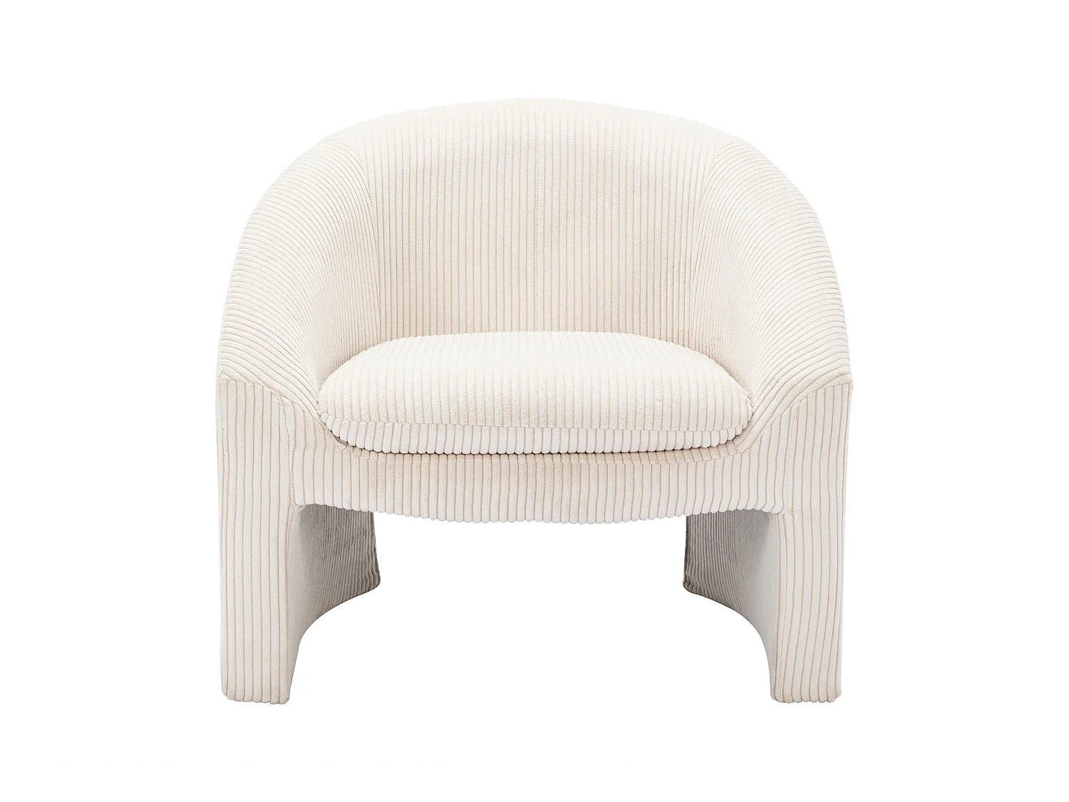 Sofa 2-Sitzer & Sessel - Cord - Cremefarben - OSSANA