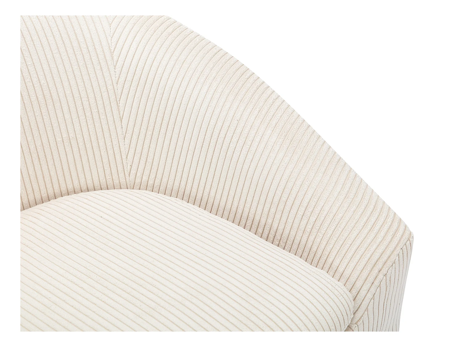 Sofa 2-Sitzer & Sessel - Cord - Cremefarben - OSSANA