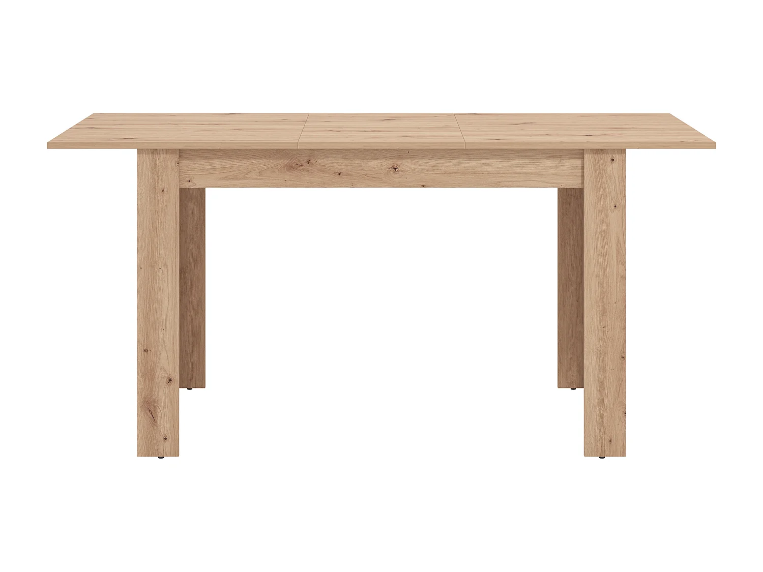 Uitschuifbare eettafel voor 4 tot 6 personen - Lichte houtlook - VENOLA