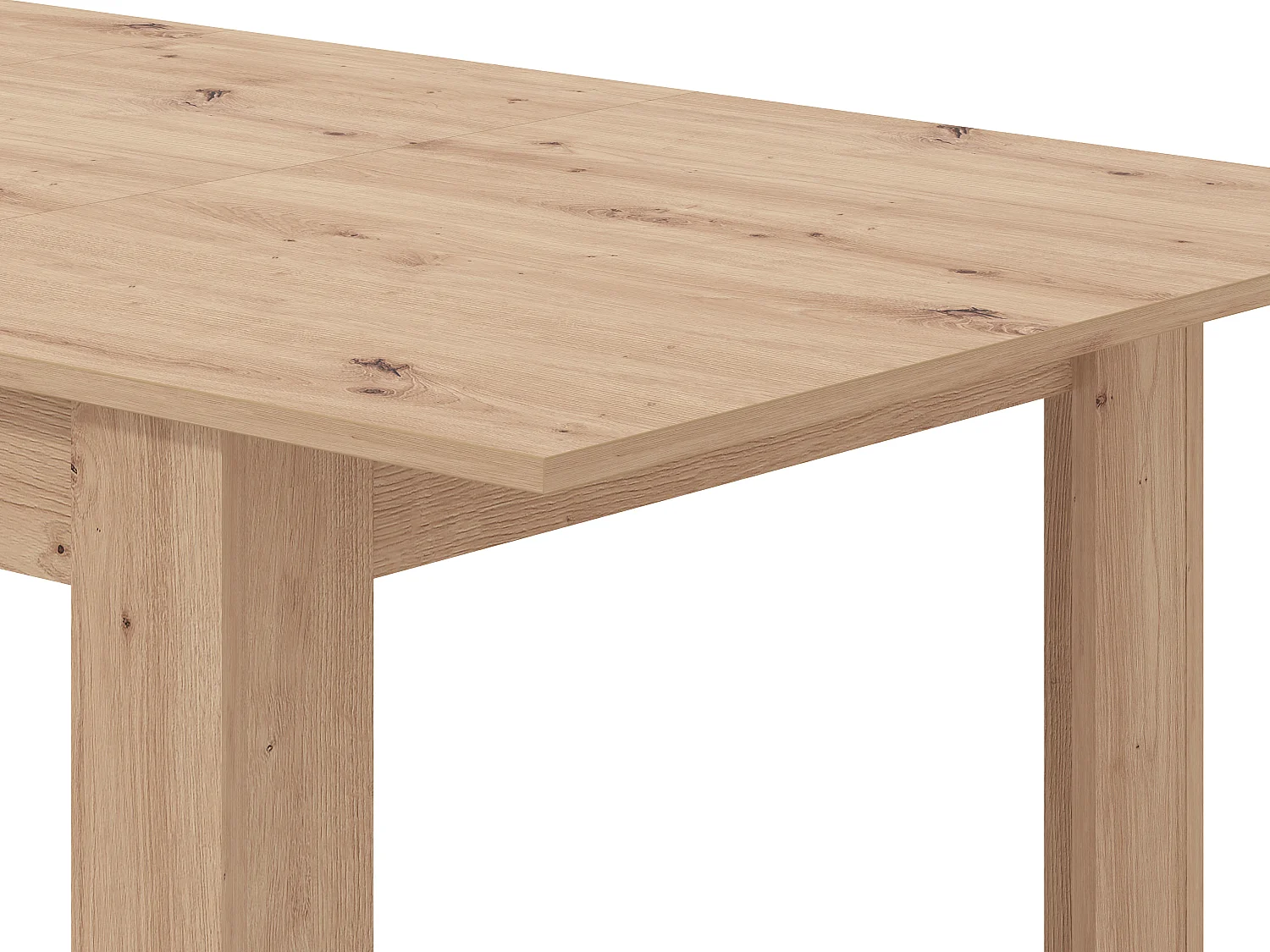 Table à manger extensible 4 à 6 personnes - Naturel clair - VENOLA