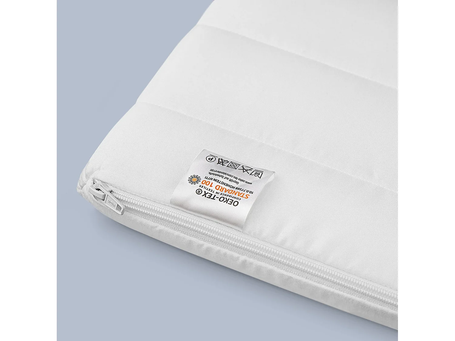 Topmatras 90x200 cm met stevige ondersteuning - Afneembare en wasbare hoes voor optimale hygiëne