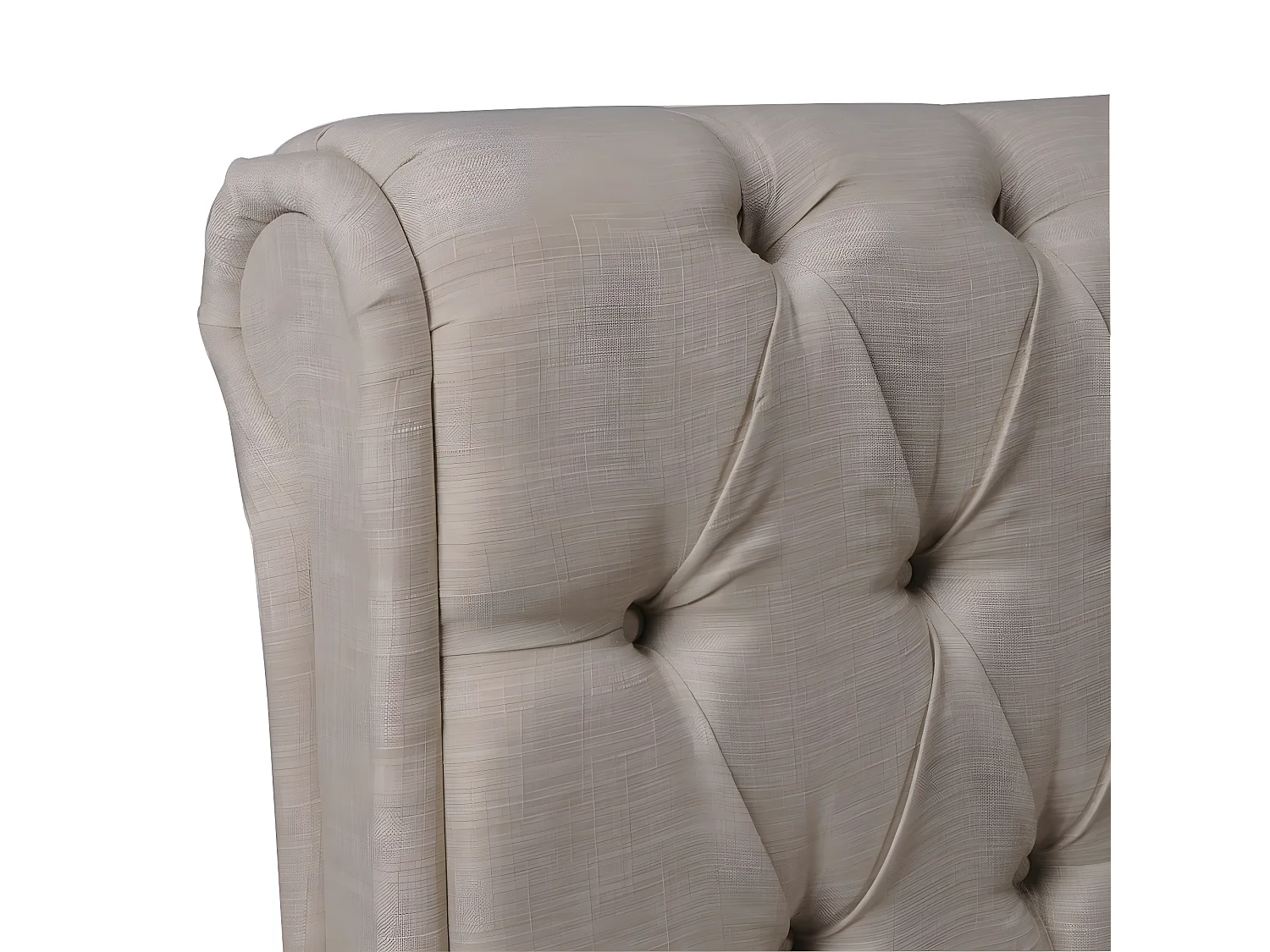 Lit CHELSEA 160x200  + 4 tiroirs + sommier / Beige