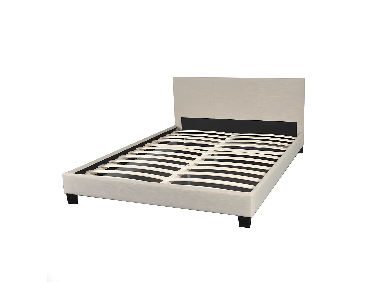 Lit DUBLIN 140x190 + 1 sommier / Beige