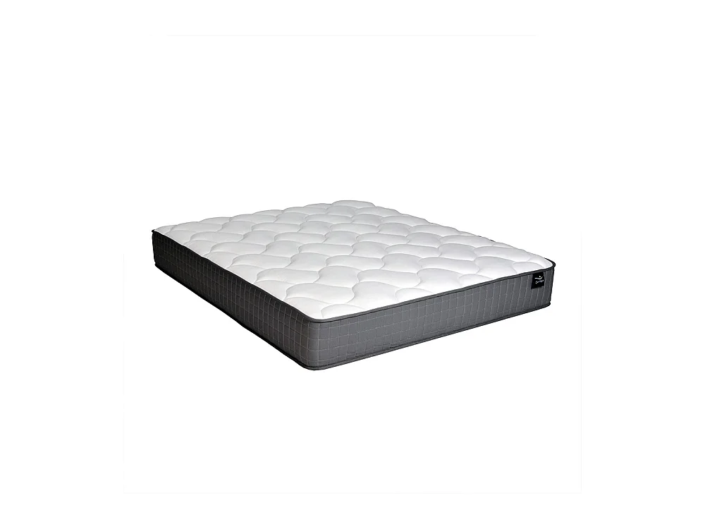 Lit ATLANTA 160x200 + 1 sommier + 1 matelas CARLTON / Noir