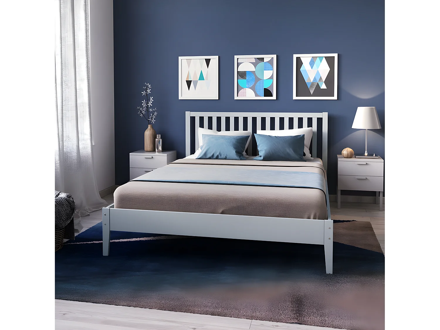 Lit PARKER 160x200 / Gris