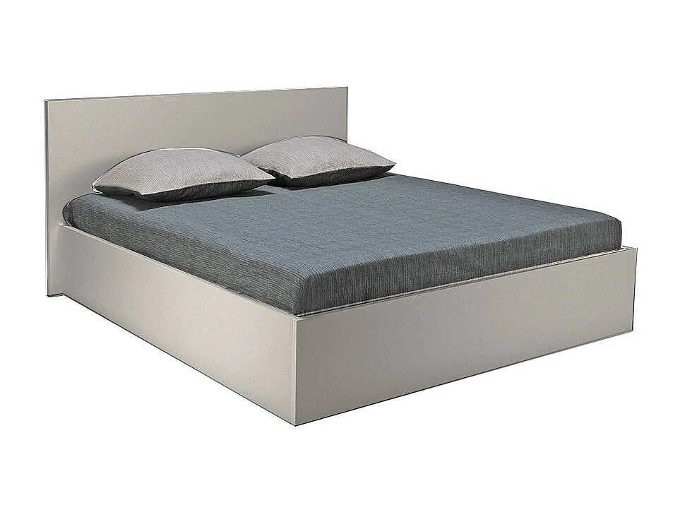 Lit coffre MADRID 160x200 + 1 sommier / Gris