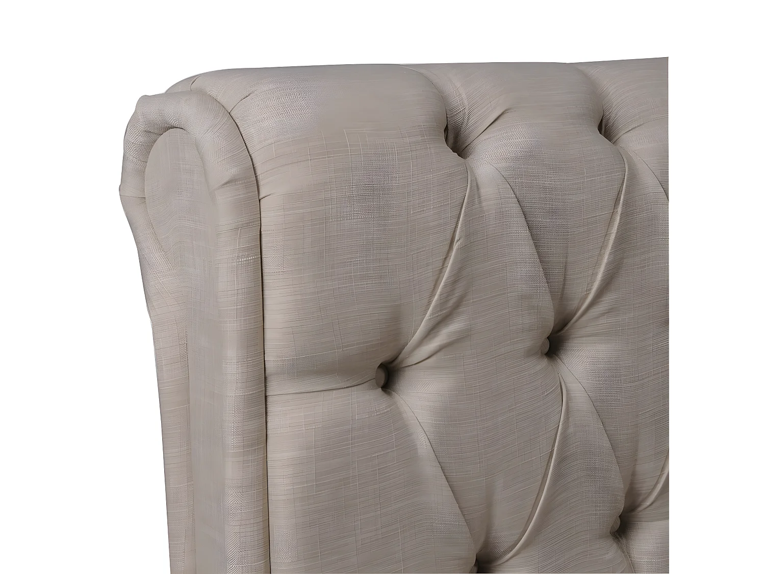 Lit CHELSEA 140x190  + 4 tiroirs + sommier / Beige