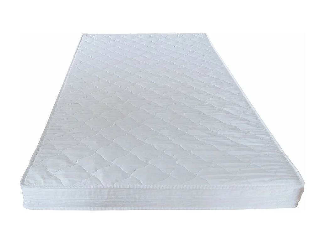 Lit cabane PANDA 90x190 + 1 sommier + matelas IRIS / Naturel