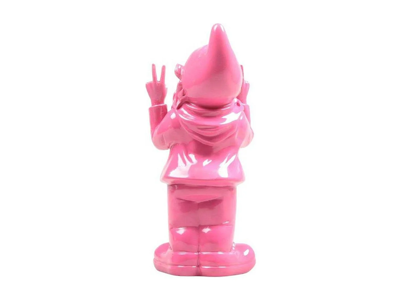 Nain de jardin en résine 13 x 11 x 31 cm Peace