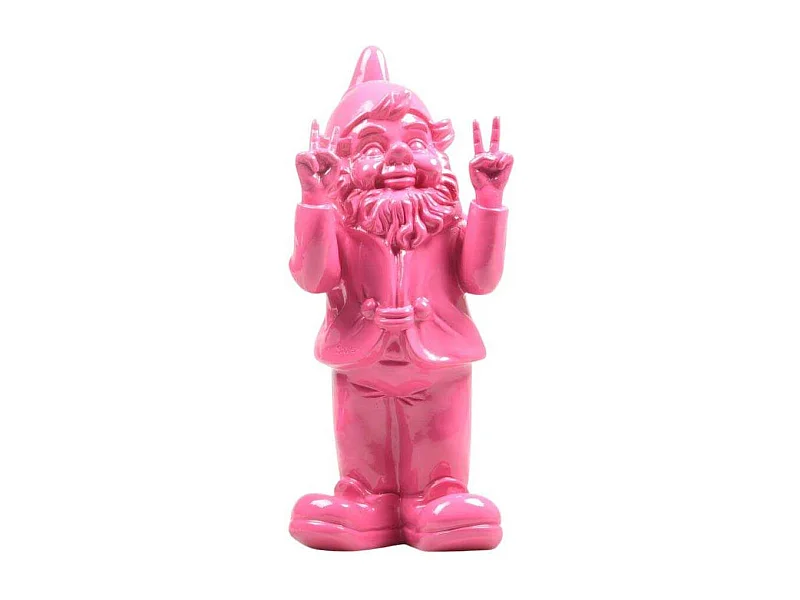 Nain de jardin en résine 13 x 11 x 31 cm Peace