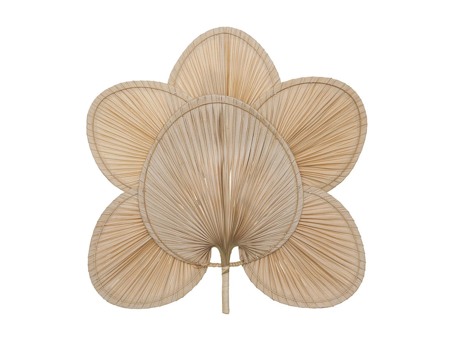 Déco murale en Bambou et Palmier 70 x 70 cm