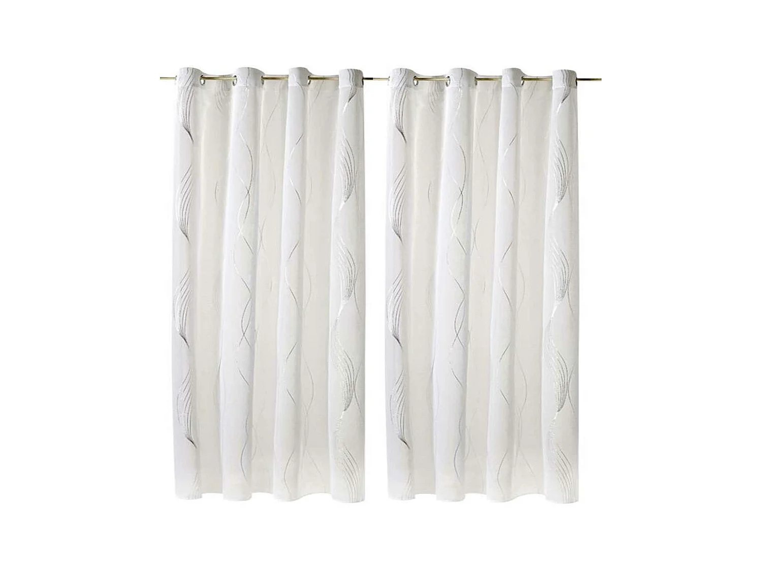 Voile mit wellenförmigen Streifen