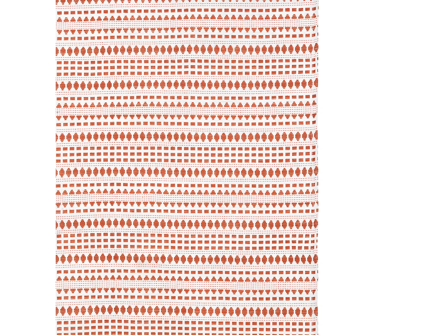 Rideau à œillets Jacquard Terracotta 130 x 260 cm