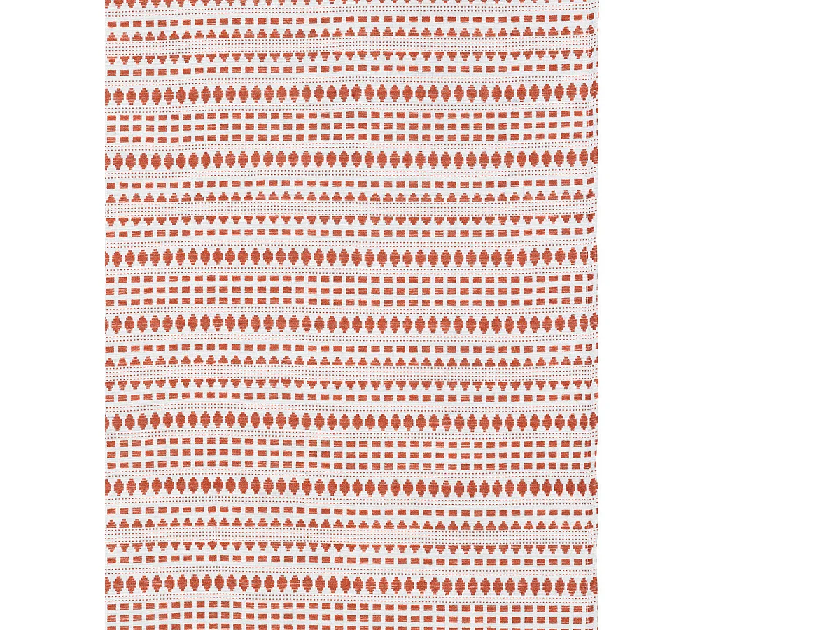 Rideau à œillets Jacquard Terracotta 130 x 260 cm