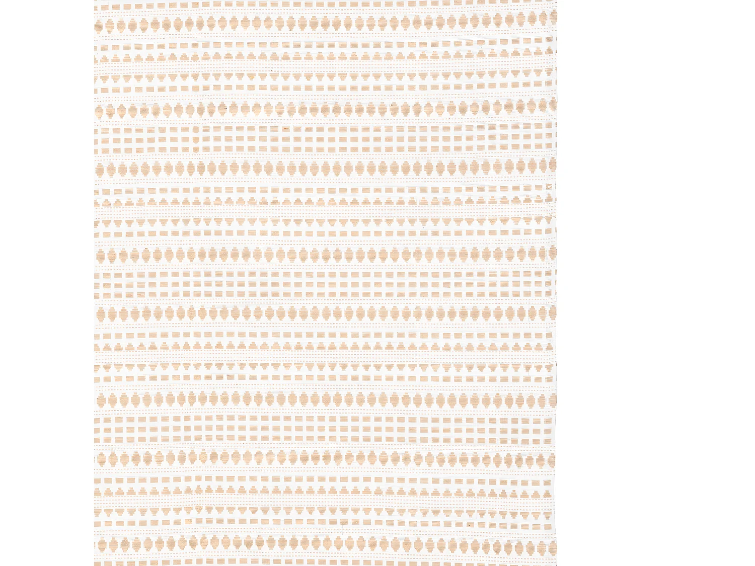 Rideau à œillets Jacquard Beige Lin 130 x 260 cm