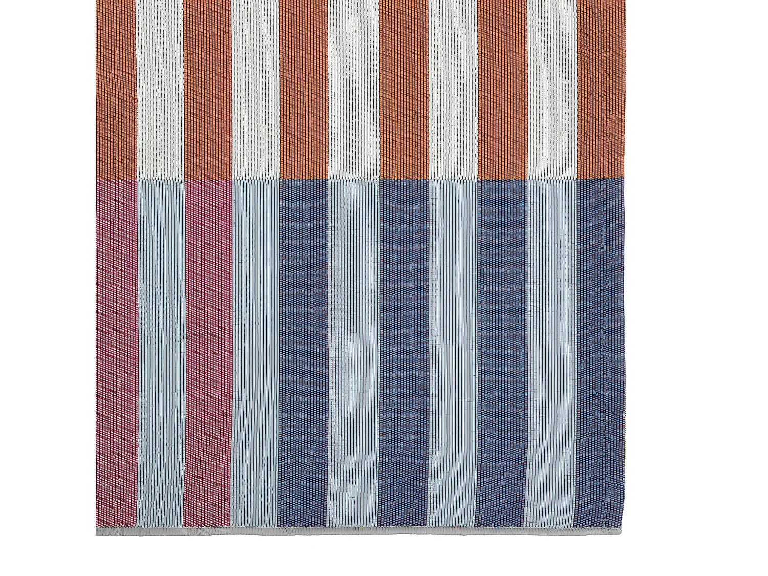 Tapis décoratif Rayures multicolores pour extérieur ou intérieur 120 x 170 cm