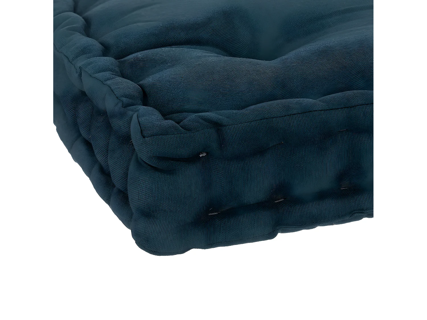 Coussin de Sol  en Coton Bleu Egéen 40 x 40 cm