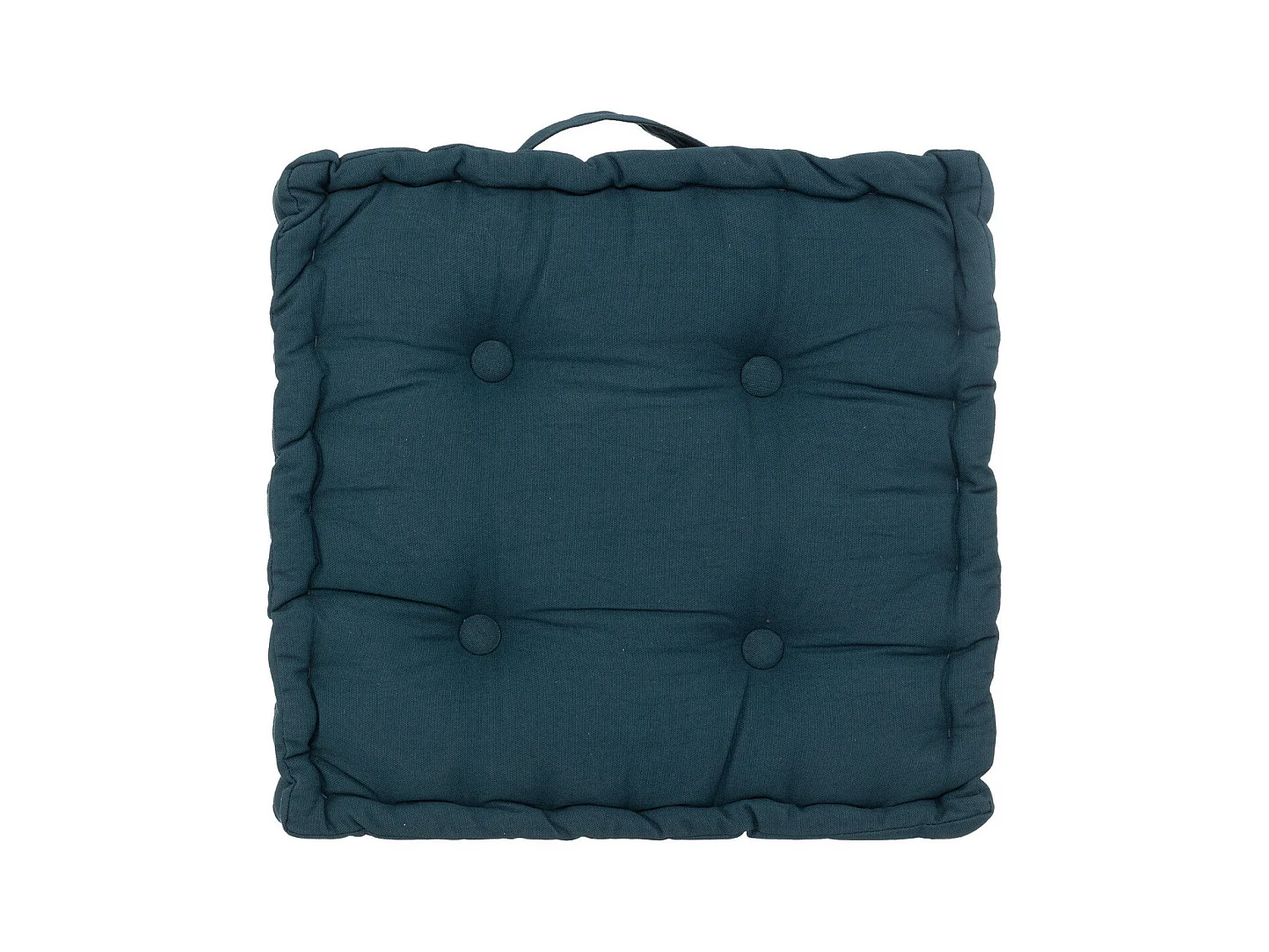 Coussin de Sol  en Coton Bleu Egéen 40 x 40 cm